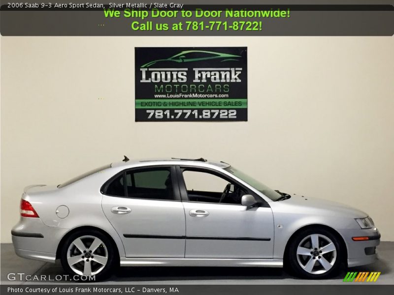 Silver Metallic / Slate Gray 2006 Saab 9-3 Aero Sport Sedan