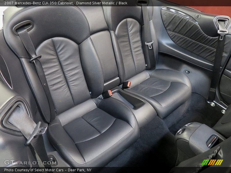 Diamond Silver Metallic / Black 2007 Mercedes-Benz CLK 350 Cabriolet