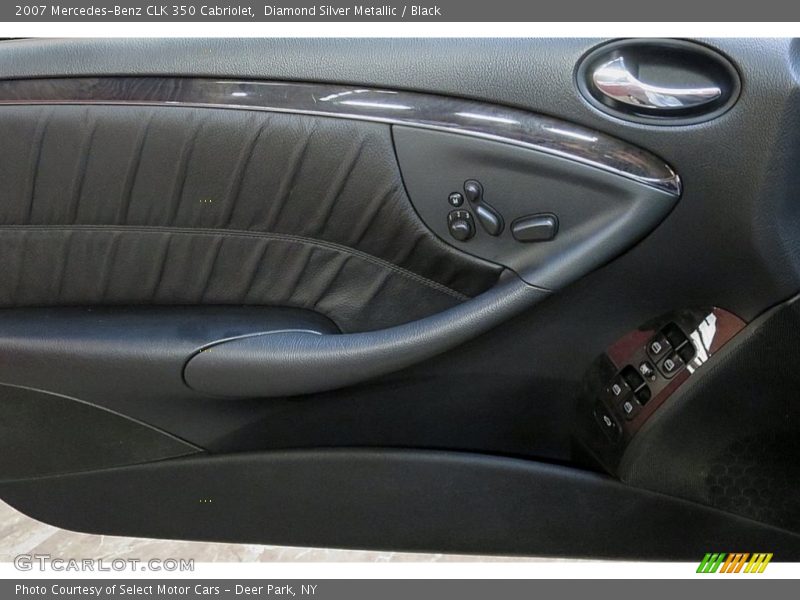 Diamond Silver Metallic / Black 2007 Mercedes-Benz CLK 350 Cabriolet