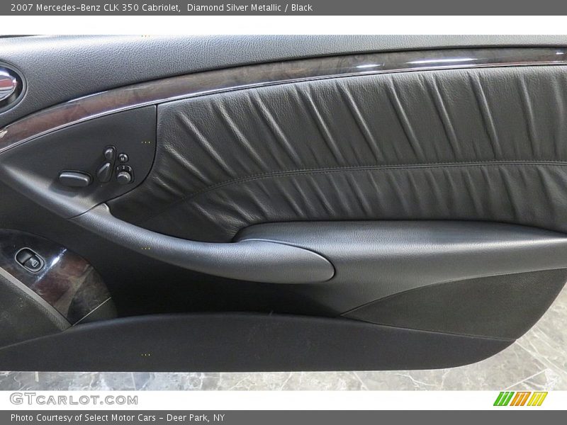 Diamond Silver Metallic / Black 2007 Mercedes-Benz CLK 350 Cabriolet