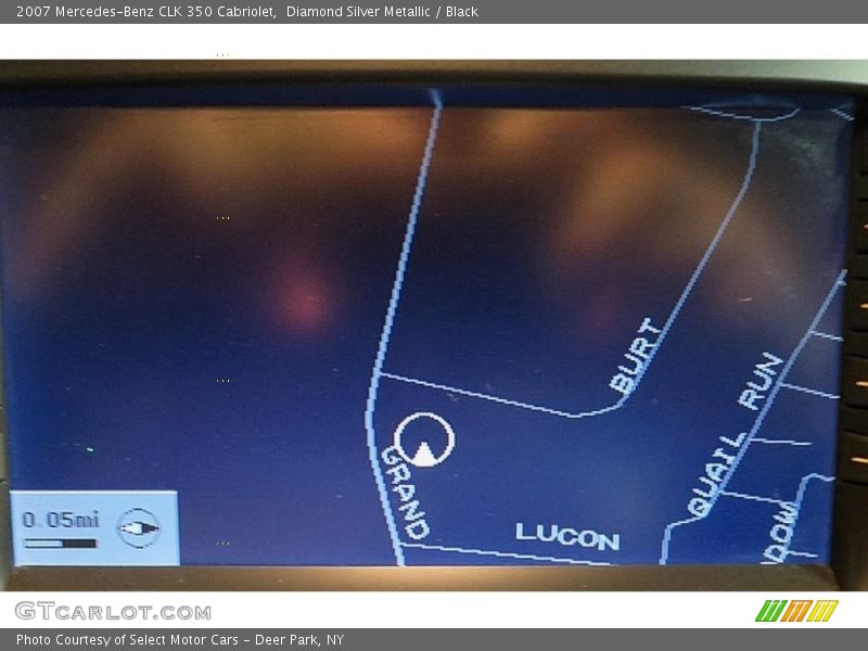 Diamond Silver Metallic / Black 2007 Mercedes-Benz CLK 350 Cabriolet