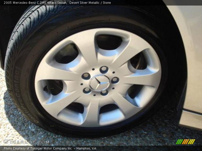Desert Silver Metallic / Stone 2005 Mercedes-Benz C 240 4Matic Sedan