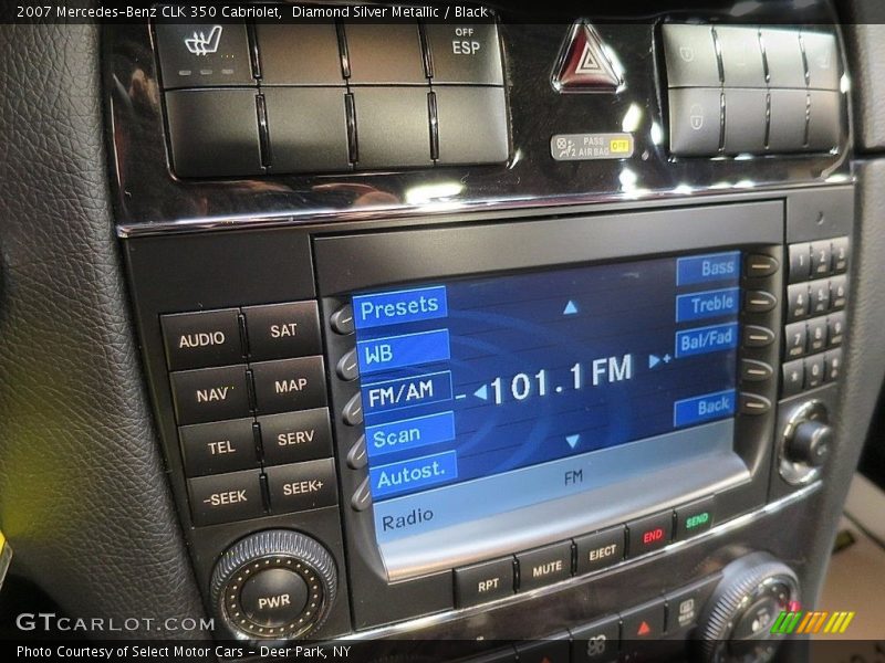 Diamond Silver Metallic / Black 2007 Mercedes-Benz CLK 350 Cabriolet