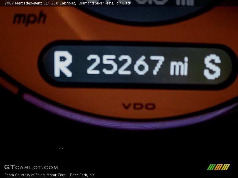 Diamond Silver Metallic / Black 2007 Mercedes-Benz CLK 350 Cabriolet