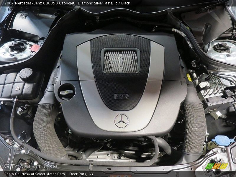 Diamond Silver Metallic / Black 2007 Mercedes-Benz CLK 350 Cabriolet