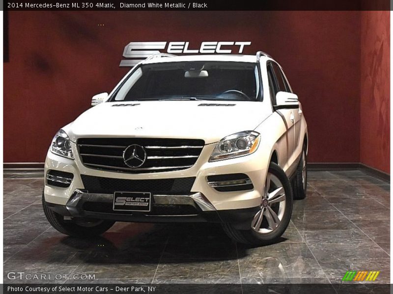 Diamond White Metallic / Black 2014 Mercedes-Benz ML 350 4Matic