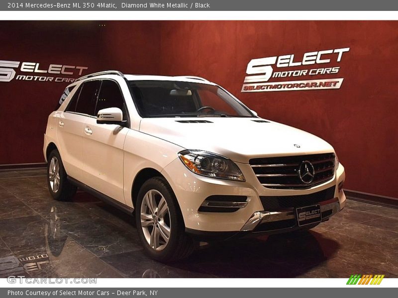 Diamond White Metallic / Black 2014 Mercedes-Benz ML 350 4Matic