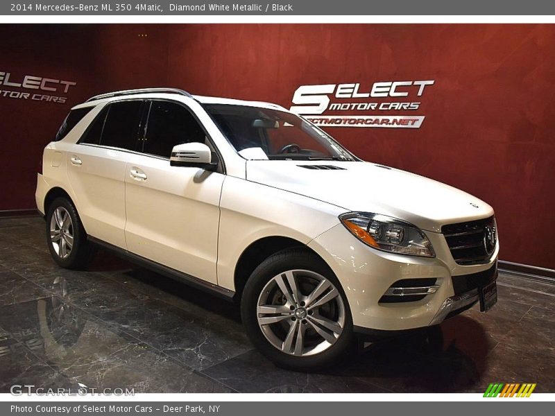 Diamond White Metallic / Black 2014 Mercedes-Benz ML 350 4Matic