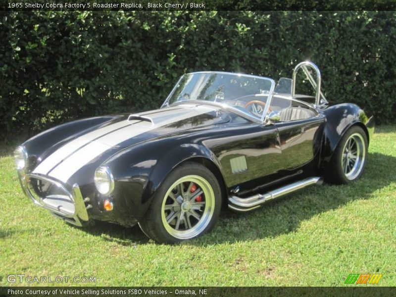 Black Cherry / Black 1965 Shelby Cobra Factory 5 Roadster Replica