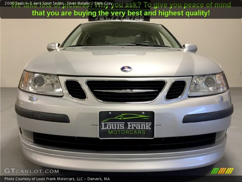 Silver Metallic / Slate Gray 2006 Saab 9-3 Aero Sport Sedan