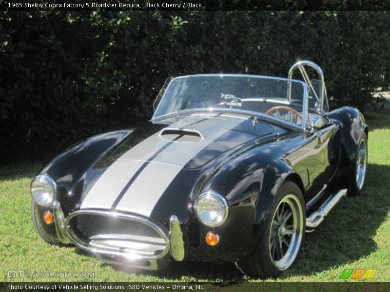 Black Cherry / Black 1965 Shelby Cobra Factory 5 Roadster Replica