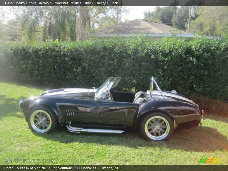 Black Cherry / Black 1965 Shelby Cobra Factory 5 Roadster Replica