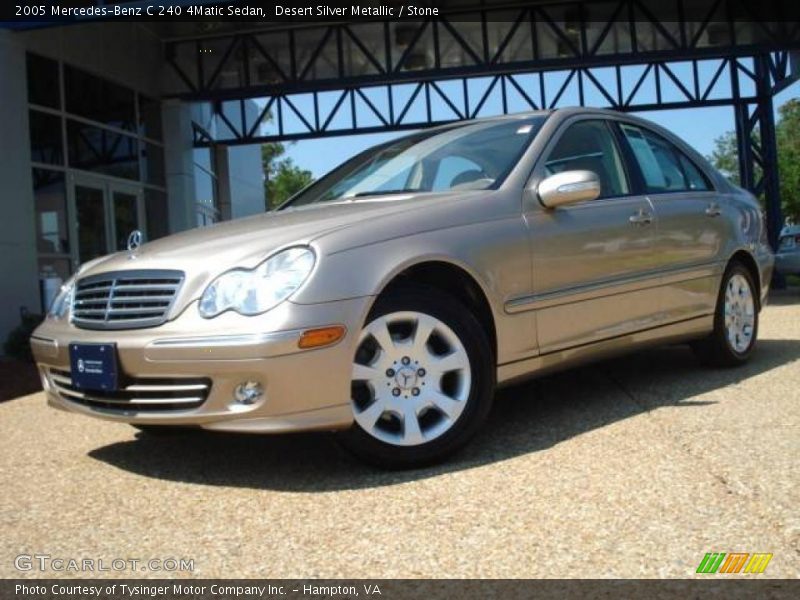 Desert Silver Metallic / Stone 2005 Mercedes-Benz C 240 4Matic Sedan