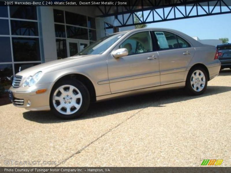 Desert Silver Metallic / Stone 2005 Mercedes-Benz C 240 4Matic Sedan