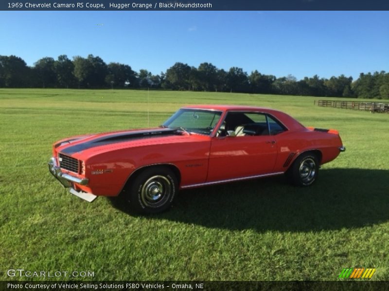 Hugger Orange / Black/Houndstooth 1969 Chevrolet Camaro RS Coupe