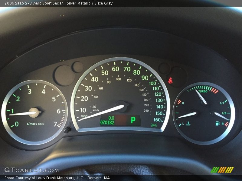 Silver Metallic / Slate Gray 2006 Saab 9-3 Aero Sport Sedan