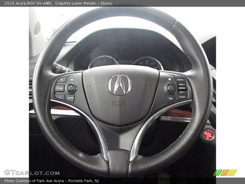 Graphite Luster Metallic / Ebony 2016 Acura MDX SH-AWD
