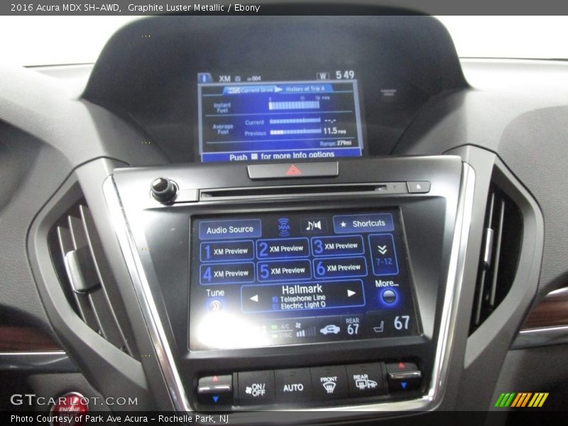 Graphite Luster Metallic / Ebony 2016 Acura MDX SH-AWD