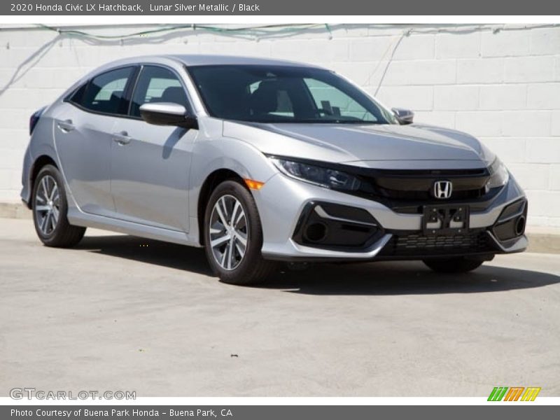 Lunar Silver Metallic / Black 2020 Honda Civic LX Hatchback