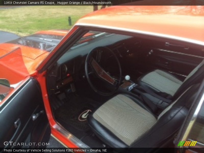 Hugger Orange / Black/Houndstooth 1969 Chevrolet Camaro RS Coupe