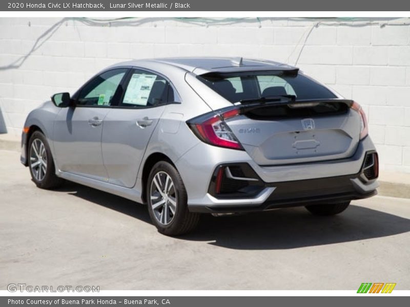 Lunar Silver Metallic / Black 2020 Honda Civic LX Hatchback