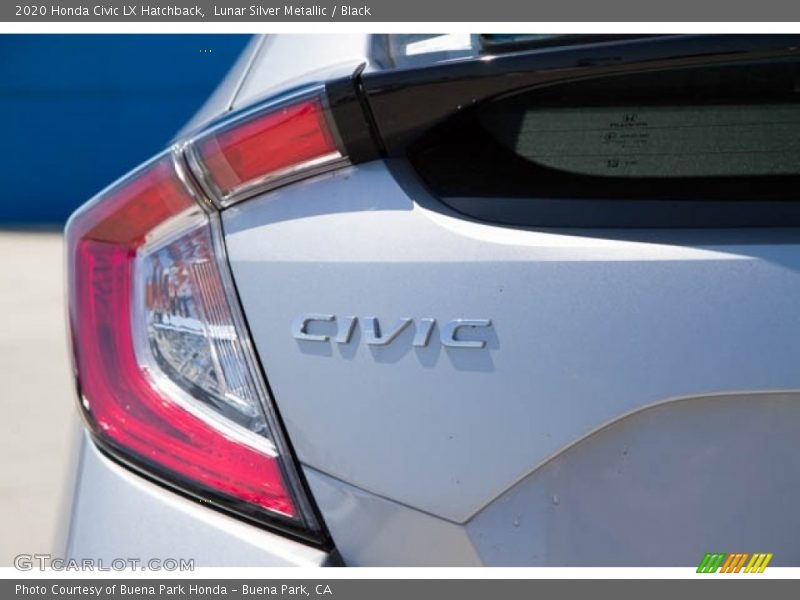 Lunar Silver Metallic / Black 2020 Honda Civic LX Hatchback