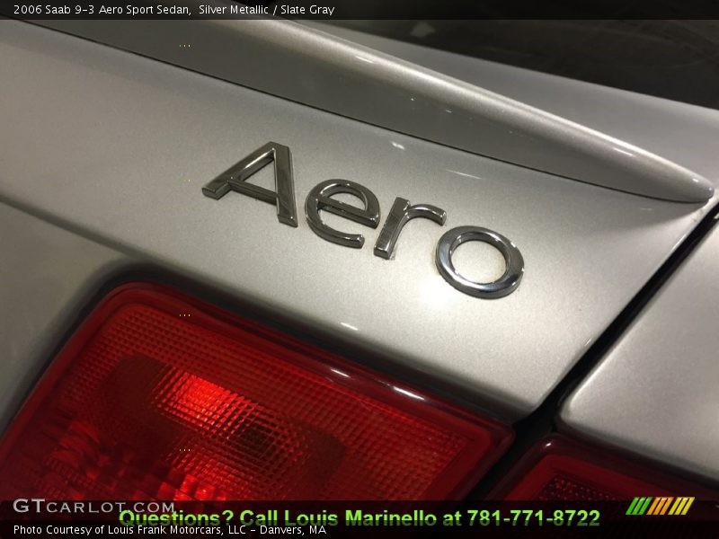 Silver Metallic / Slate Gray 2006 Saab 9-3 Aero Sport Sedan