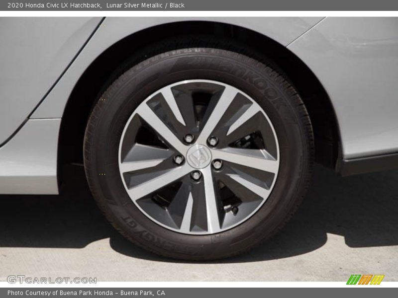 Lunar Silver Metallic / Black 2020 Honda Civic LX Hatchback