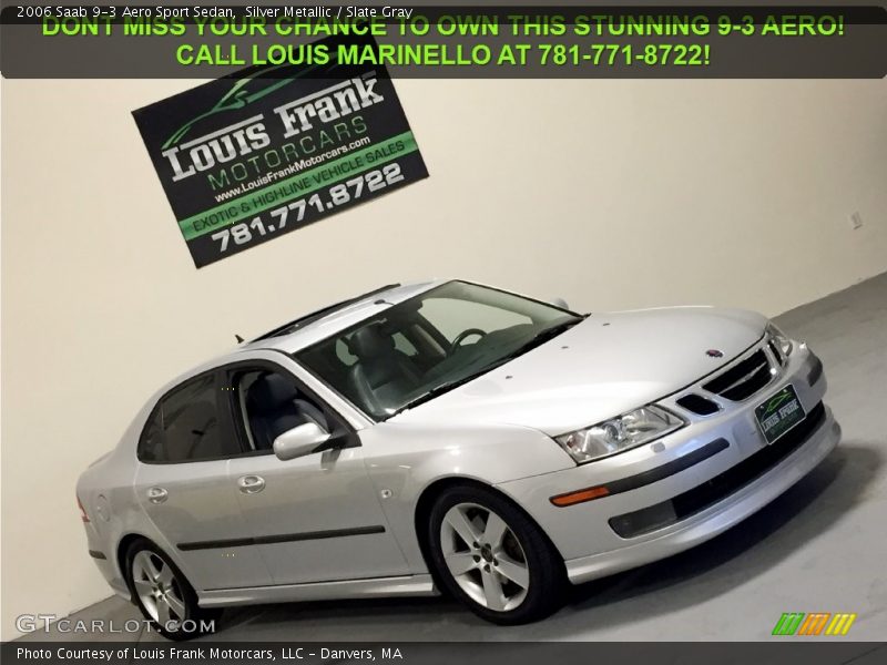 Silver Metallic / Slate Gray 2006 Saab 9-3 Aero Sport Sedan