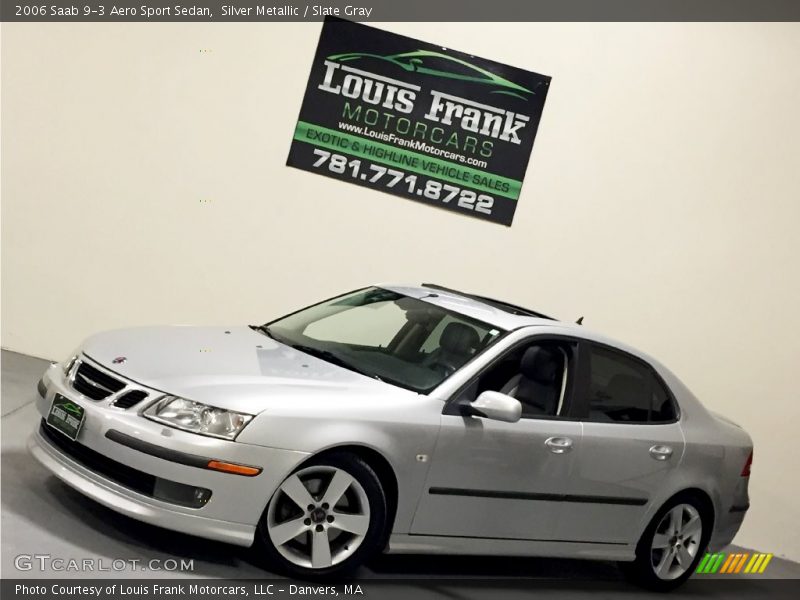 Silver Metallic / Slate Gray 2006 Saab 9-3 Aero Sport Sedan