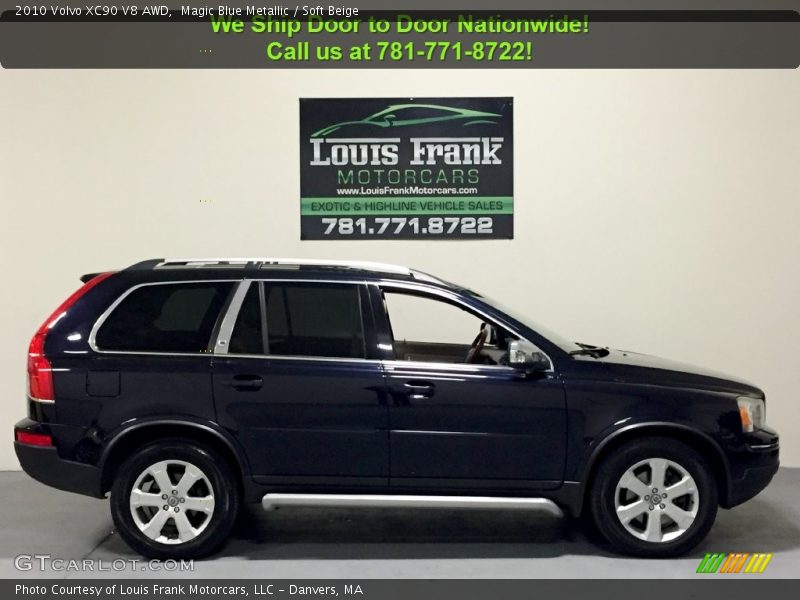 Magic Blue Metallic / Soft Beige 2010 Volvo XC90 V8 AWD
