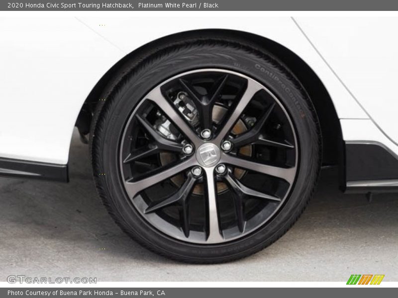 Platinum White Pearl / Black 2020 Honda Civic Sport Touring Hatchback