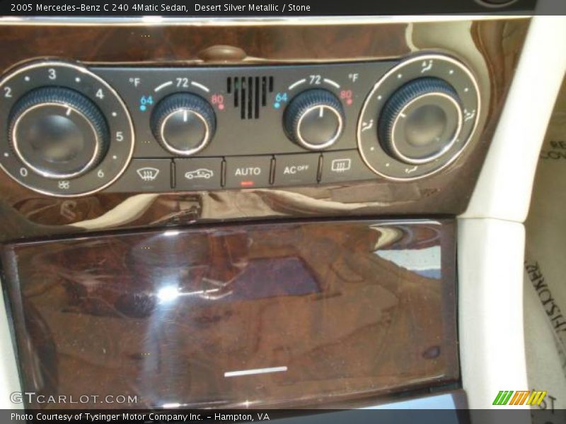 Desert Silver Metallic / Stone 2005 Mercedes-Benz C 240 4Matic Sedan