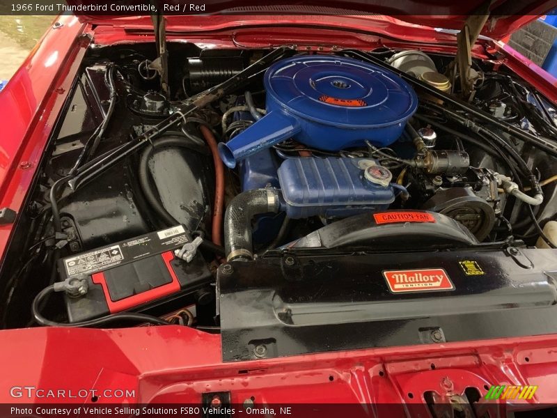 Red / Red 1966 Ford Thunderbird Convertible