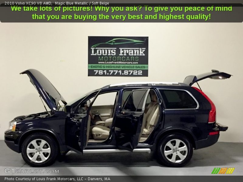 Magic Blue Metallic / Soft Beige 2010 Volvo XC90 V8 AWD