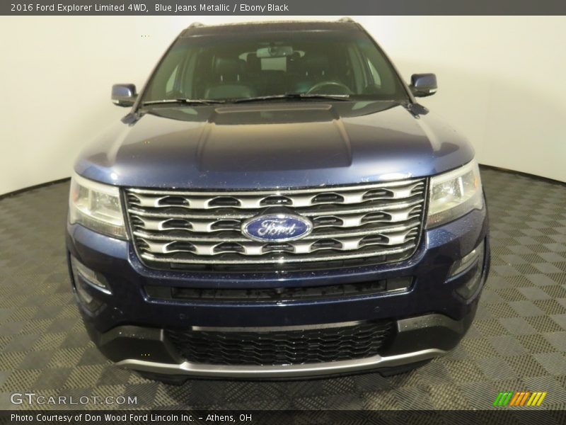 Blue Jeans Metallic / Ebony Black 2016 Ford Explorer Limited 4WD