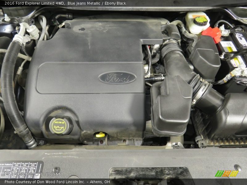 Blue Jeans Metallic / Ebony Black 2016 Ford Explorer Limited 4WD