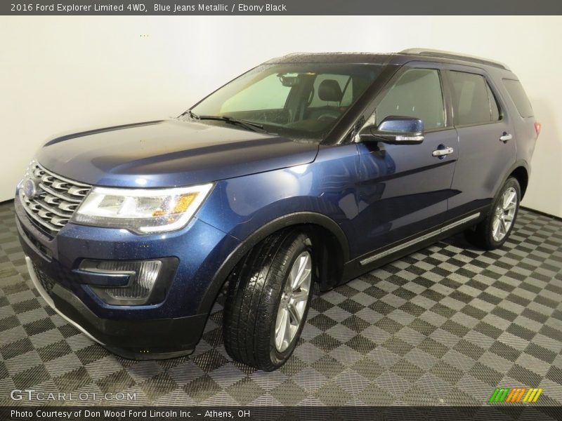 Blue Jeans Metallic / Ebony Black 2016 Ford Explorer Limited 4WD