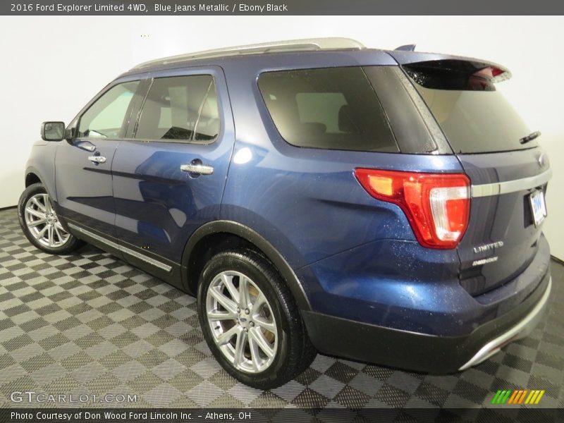 Blue Jeans Metallic / Ebony Black 2016 Ford Explorer Limited 4WD
