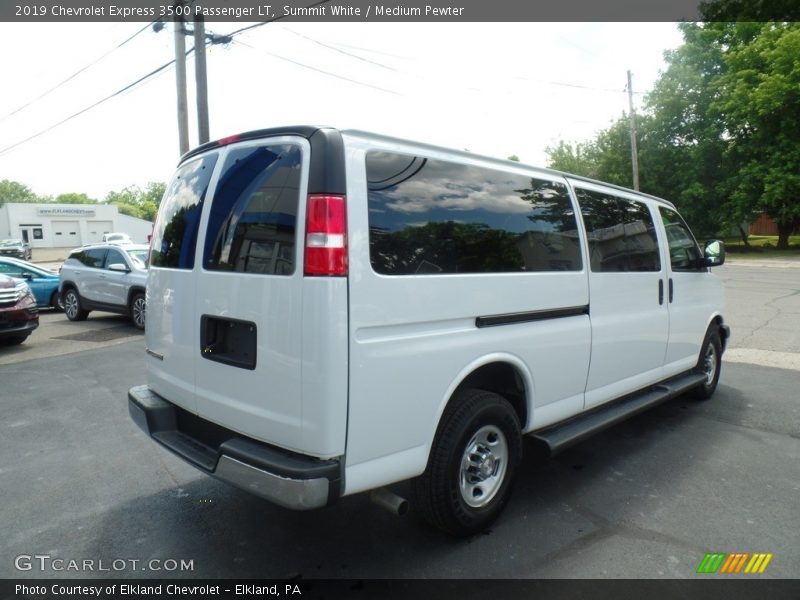 Summit White / Medium Pewter 2019 Chevrolet Express 3500 Passenger LT