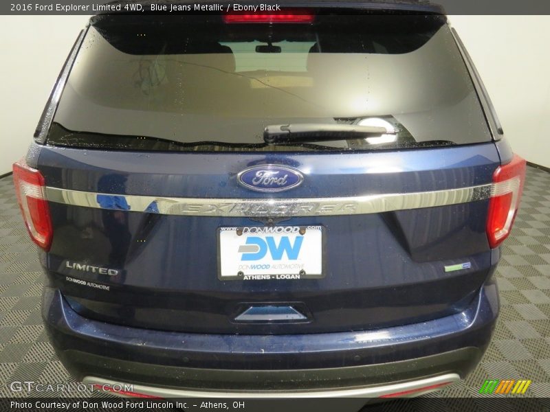 Blue Jeans Metallic / Ebony Black 2016 Ford Explorer Limited 4WD