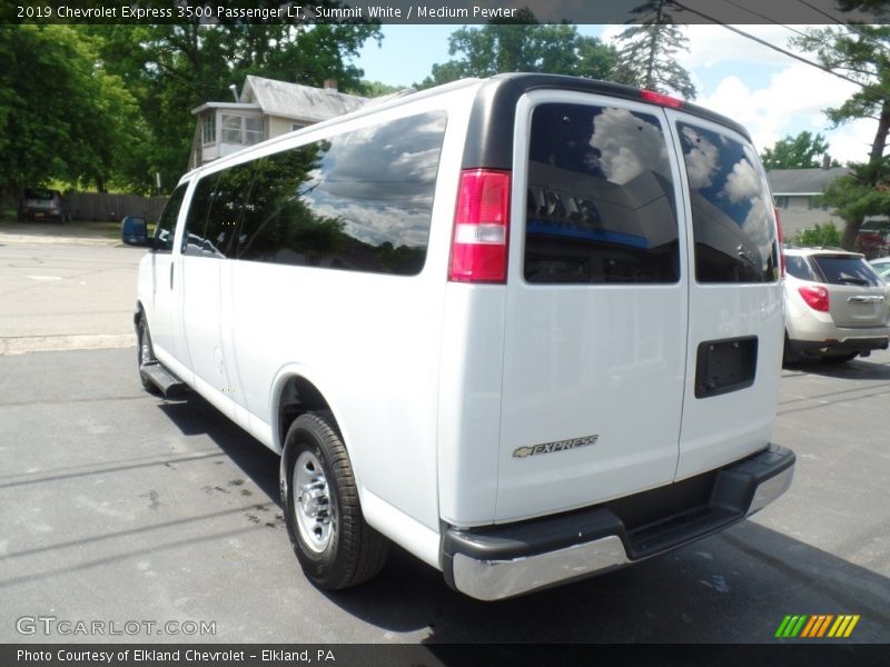 Summit White / Medium Pewter 2019 Chevrolet Express 3500 Passenger LT