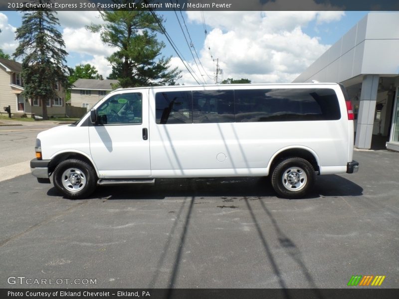 Summit White / Medium Pewter 2019 Chevrolet Express 3500 Passenger LT