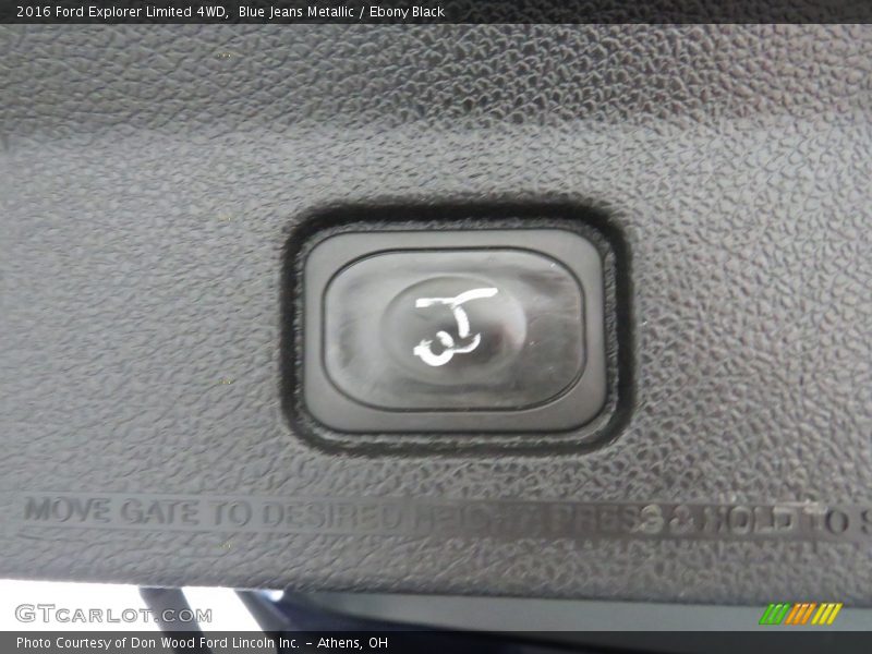 Blue Jeans Metallic / Ebony Black 2016 Ford Explorer Limited 4WD