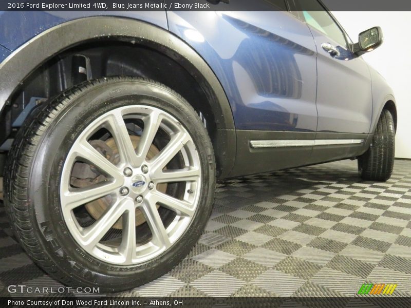 Blue Jeans Metallic / Ebony Black 2016 Ford Explorer Limited 4WD