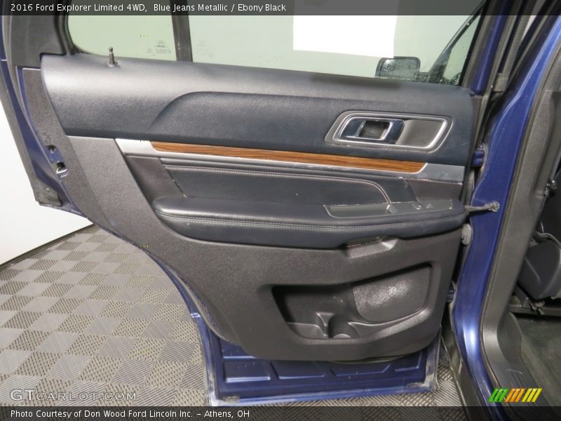 Blue Jeans Metallic / Ebony Black 2016 Ford Explorer Limited 4WD