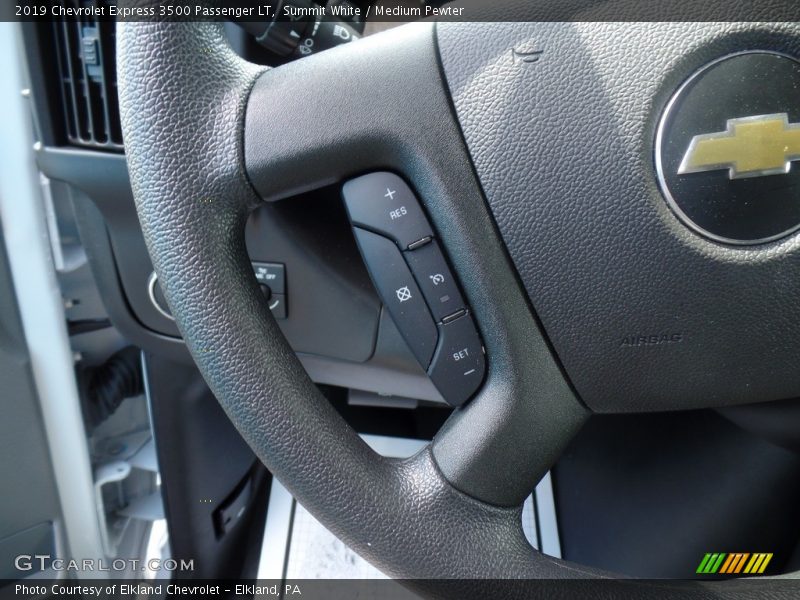Summit White / Medium Pewter 2019 Chevrolet Express 3500 Passenger LT