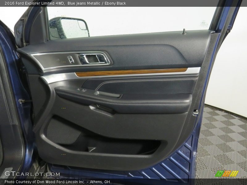 Blue Jeans Metallic / Ebony Black 2016 Ford Explorer Limited 4WD