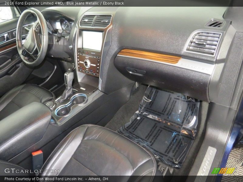 Blue Jeans Metallic / Ebony Black 2016 Ford Explorer Limited 4WD