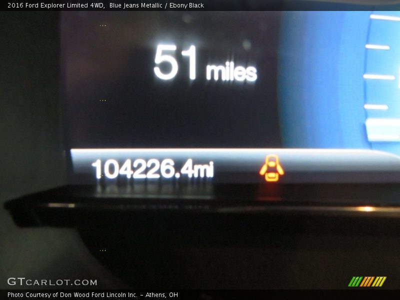 Blue Jeans Metallic / Ebony Black 2016 Ford Explorer Limited 4WD